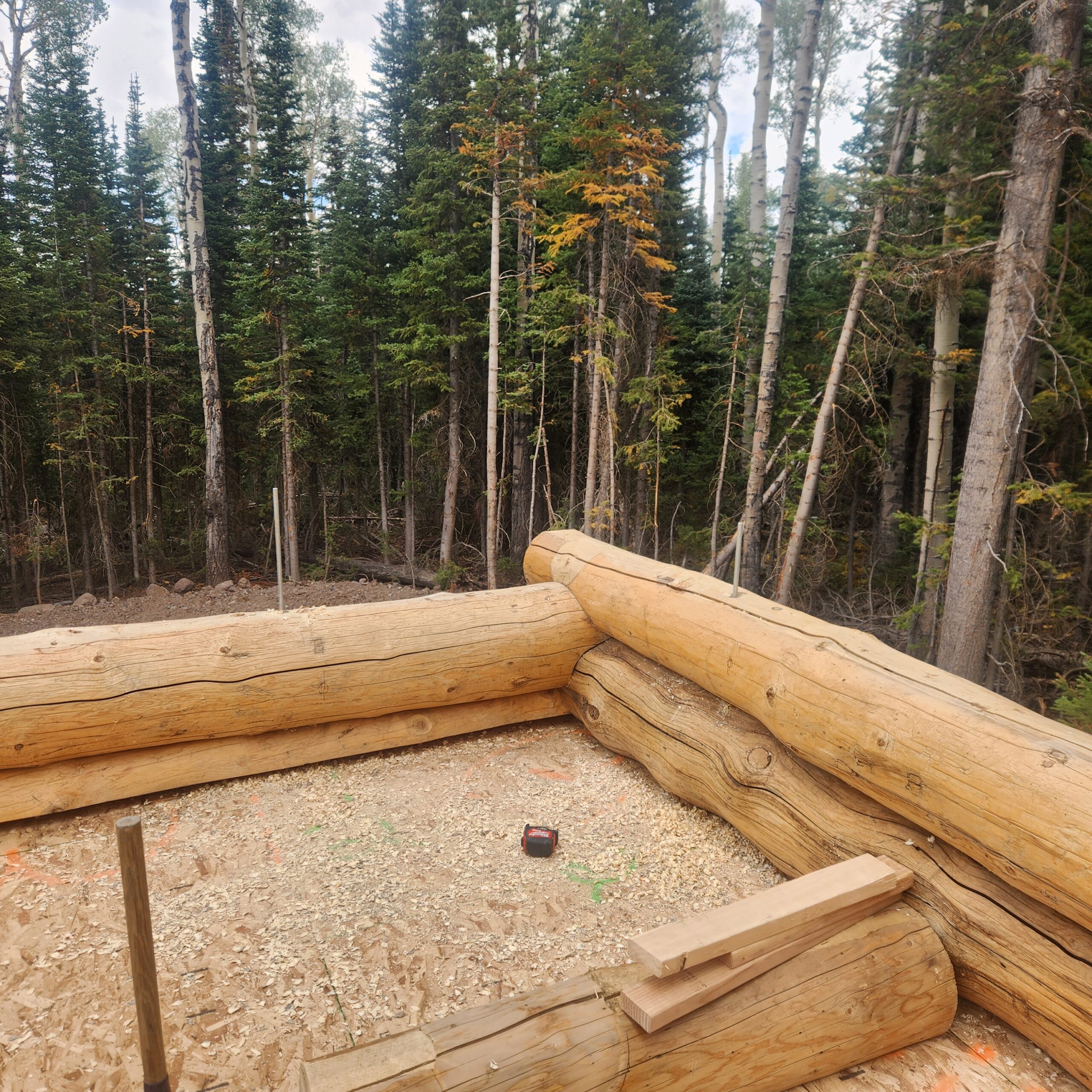 Custom log home construction by Caribou Log Homes